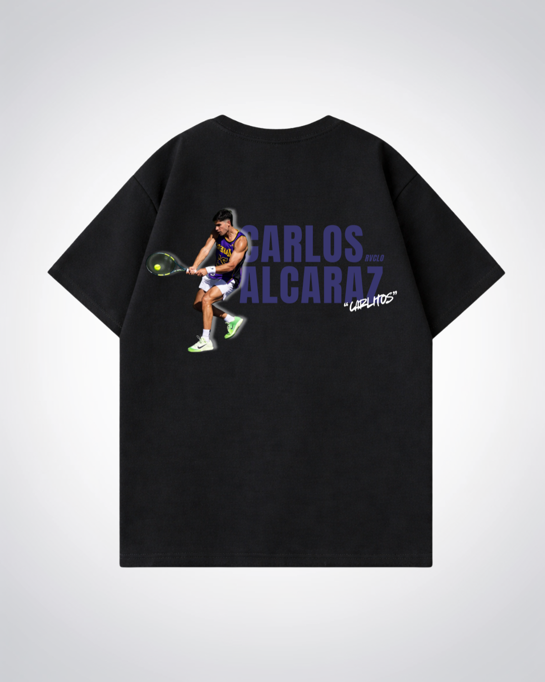 Djokovic Oversized Shirt  - Black Back (Designed)