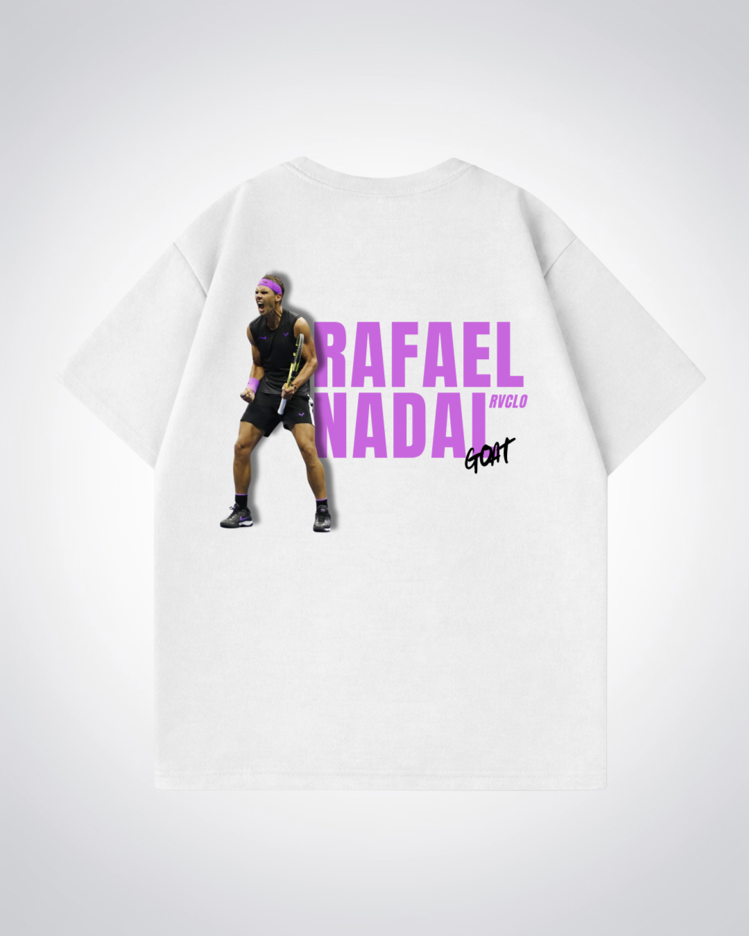 Rafael Nadal Oversized Shirt  - White Back (Designed)