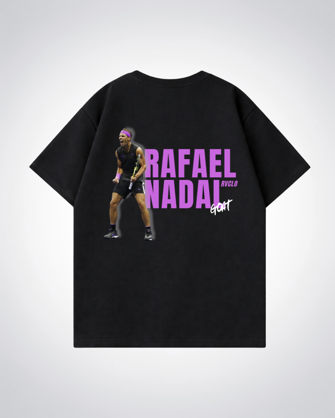 Rafael Nadal Oversized Shirt  - Black Back (Designed)