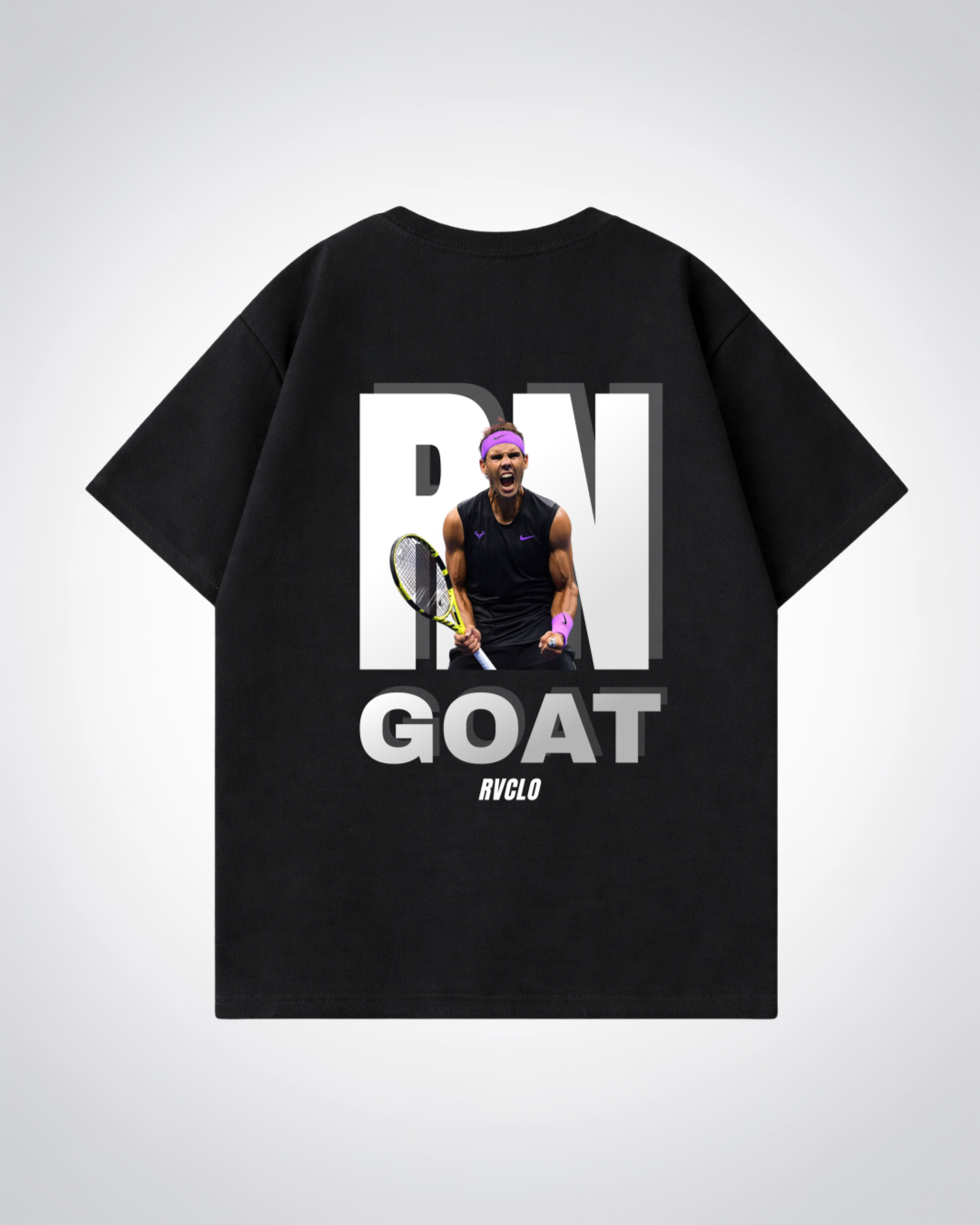RN "GOAT"  Oversized Shirt  - Black Back (Designed)