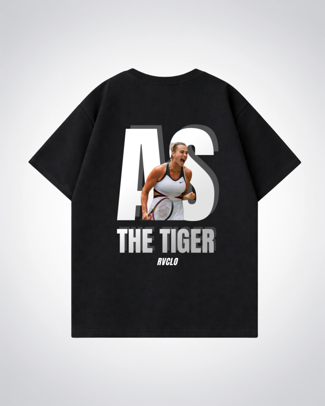 AS "The Tiger"  Oversized Shirt  - Black Back (Designed)