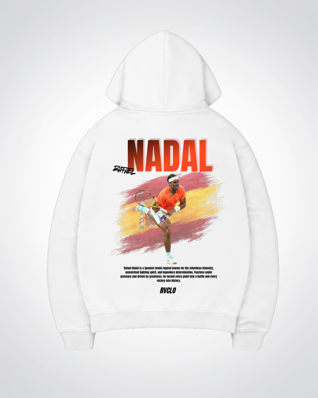 Nadal Oversized Hoodie - White Back (Designed)