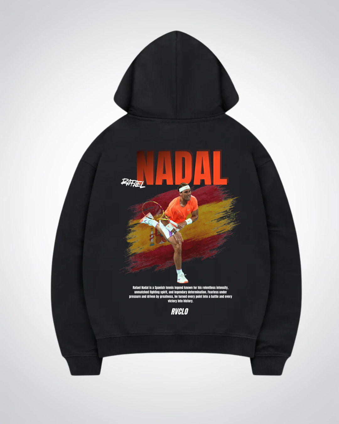 Nadal Oversized Hoodie - Black Back (Designed)