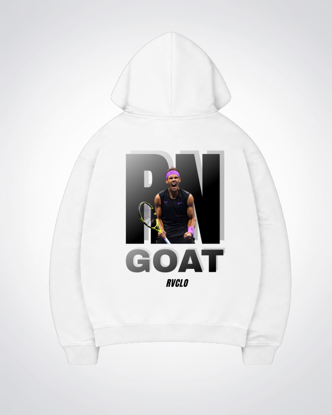 RN "GOAT"  Oversized Hoodie - White Back (Designed)