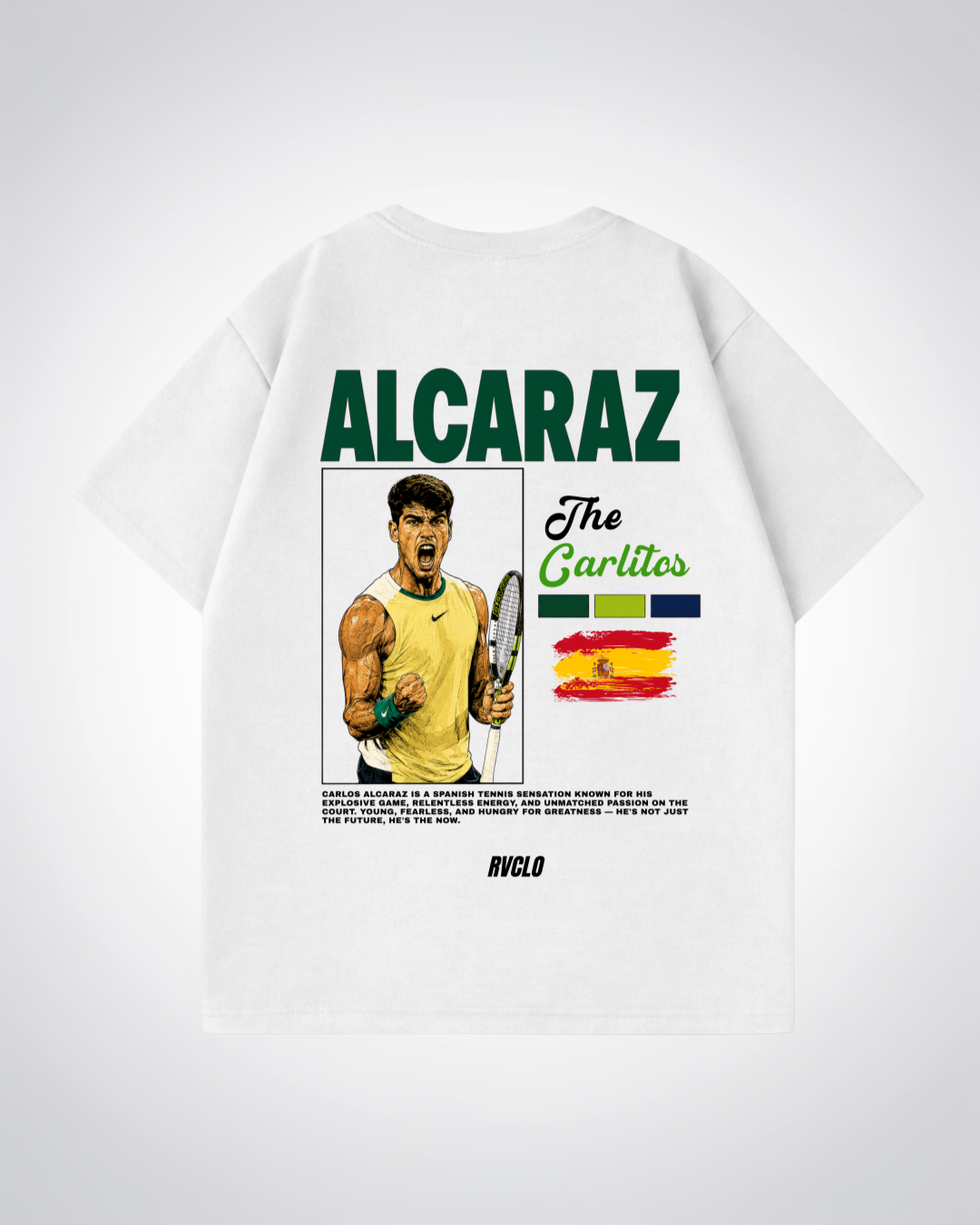 Alcaraz Oversized Shirt - White Back (Designed)