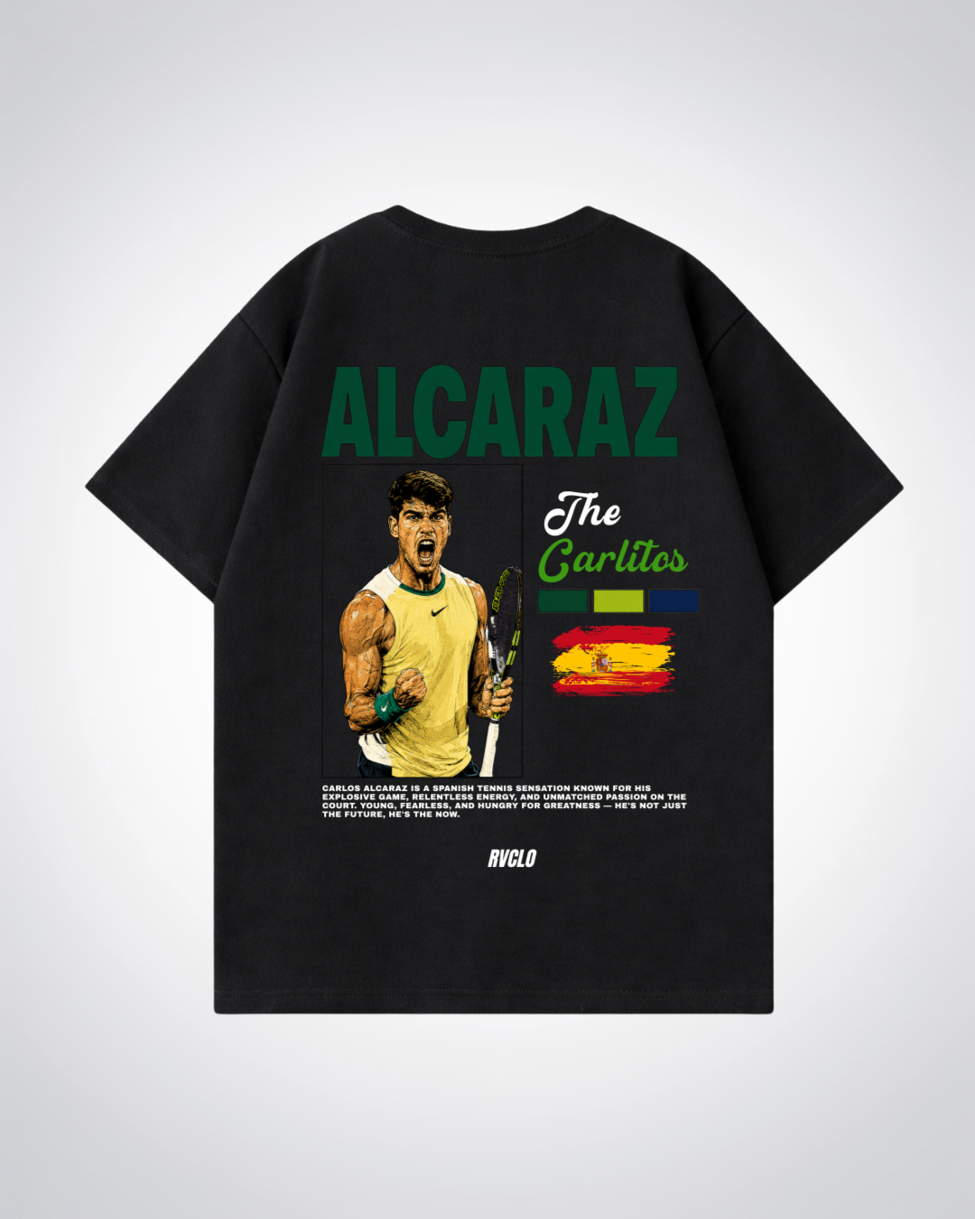 Alcaraz Oversized Shirt - Black Back (Designed)