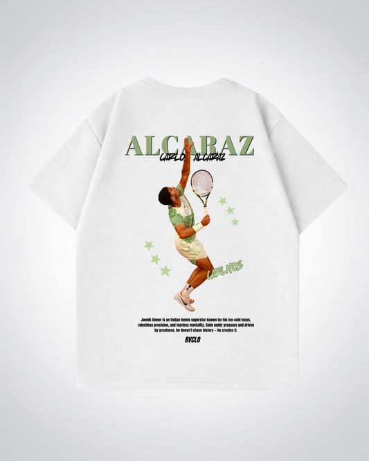 Alcaraz Star Oversized Shirt - White Back (Designed)