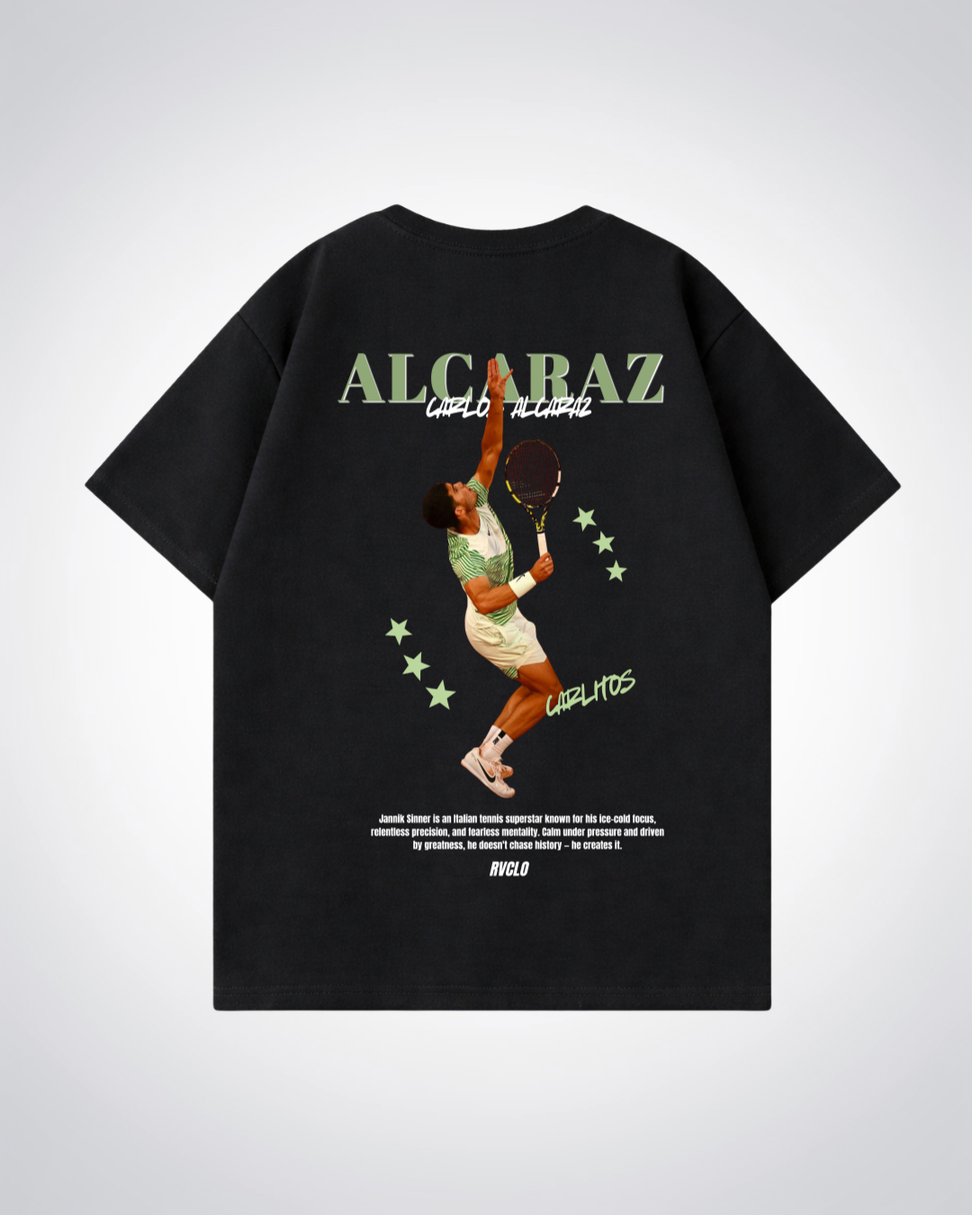 Alcaraz Star Oversized Shirt - Black Back (Designed)