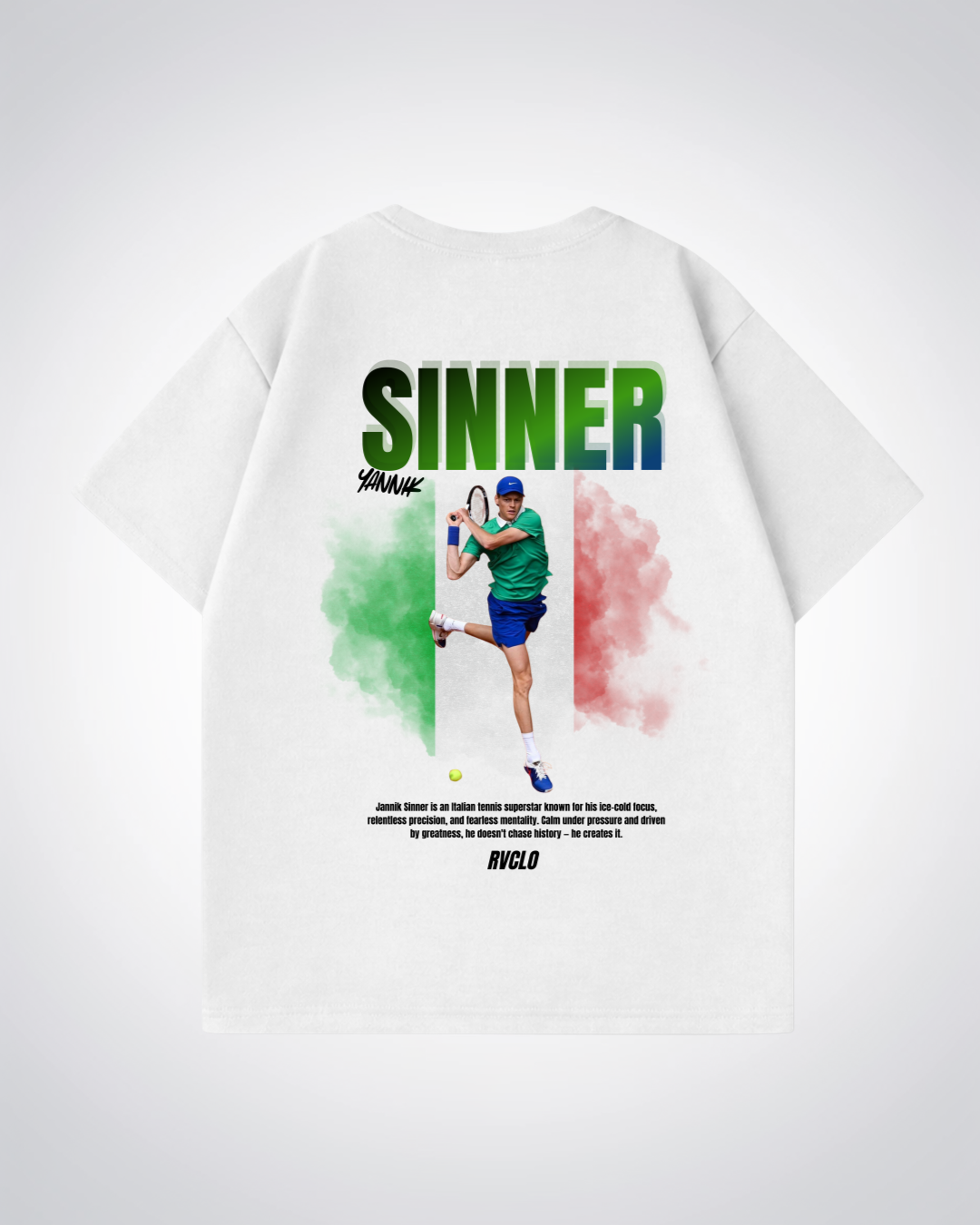 Sinner Star Oversized Shirt - White Back (Designed)