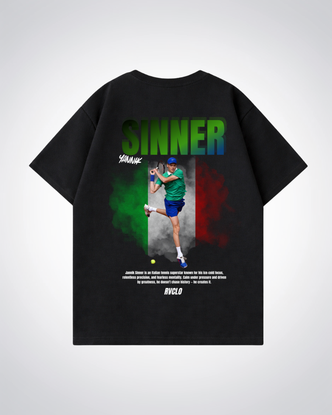 Sinner Star Oversized Shirt - Black Back (Designed)