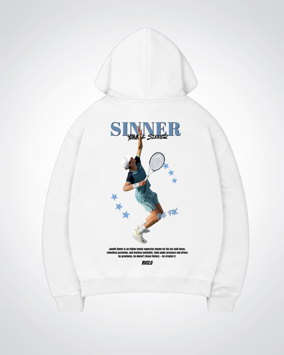 Sinner Oversized Hoodie - White Back (Designed)