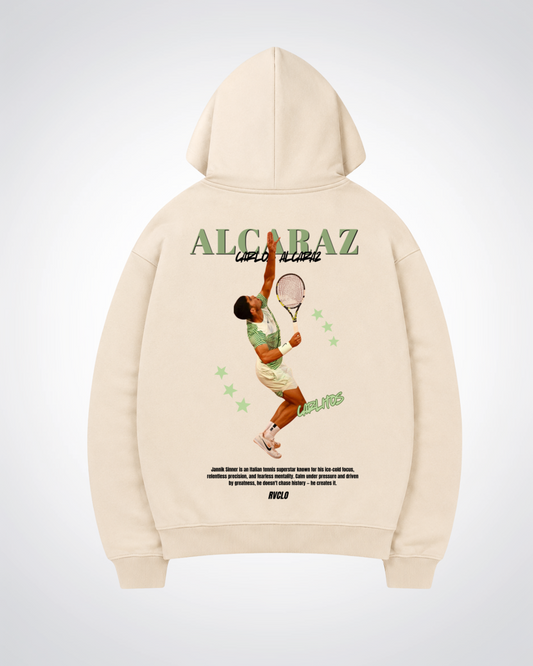 Alcaraz Oversized Hoodie - Beige Back (Designed)