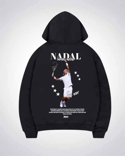 Nadal Star  Oversized Hoodie - Black Back (Designed)