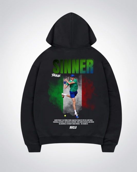 Sinner Oversized Hoodie - Black Back (Designed)