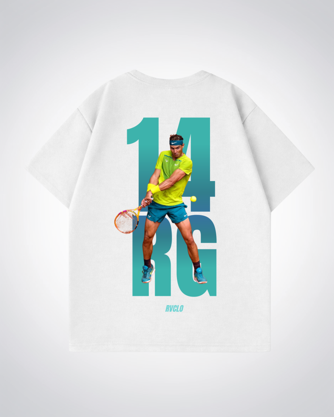 14RG Nadal Oversized Shirt  - White Back (Designed)