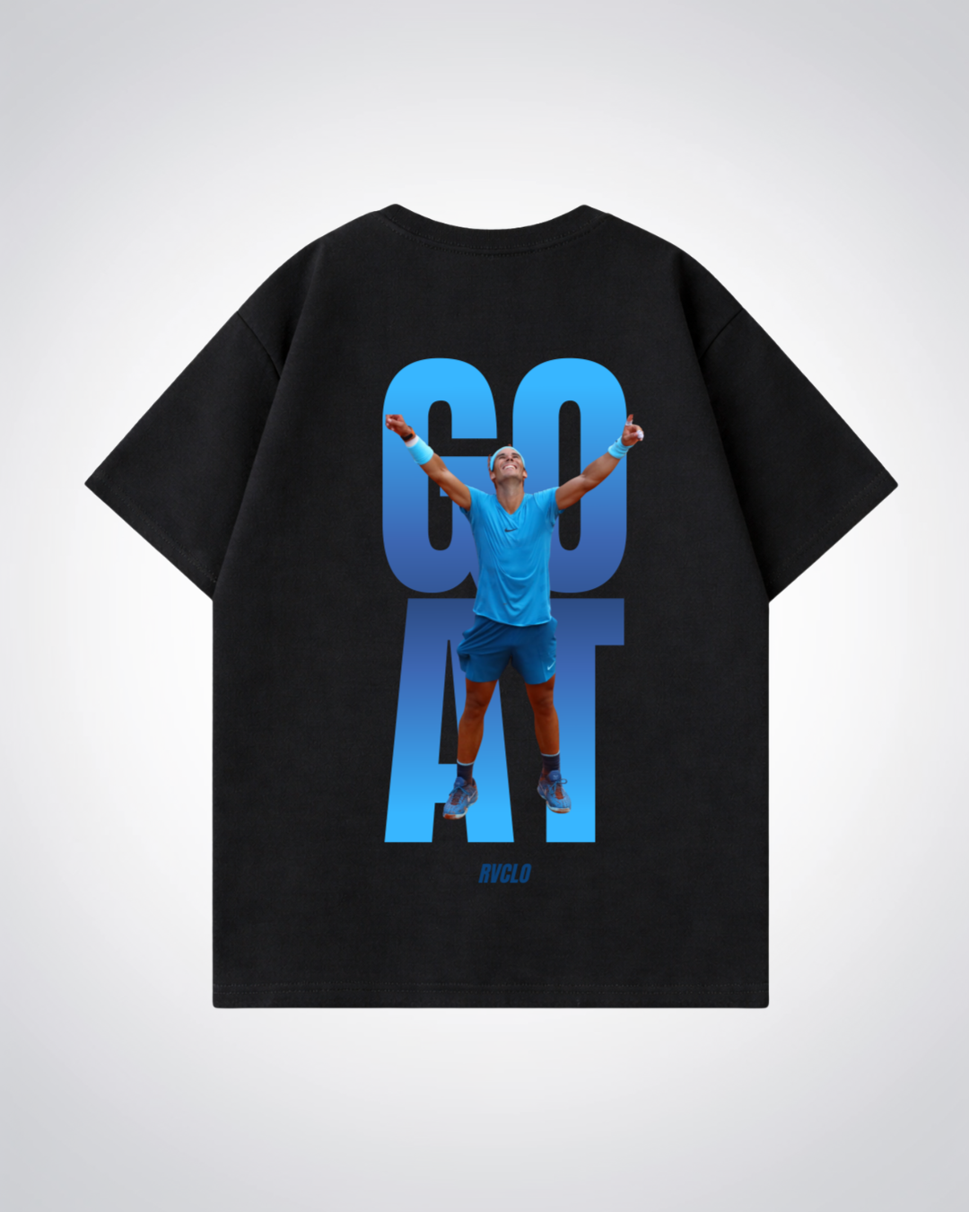 Goat Nadal Oversized Shirt  - Black Back (Designed)