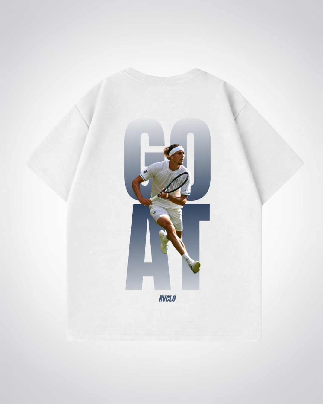 Goat Zverev Oversized Shirt  - White Back (Designed)