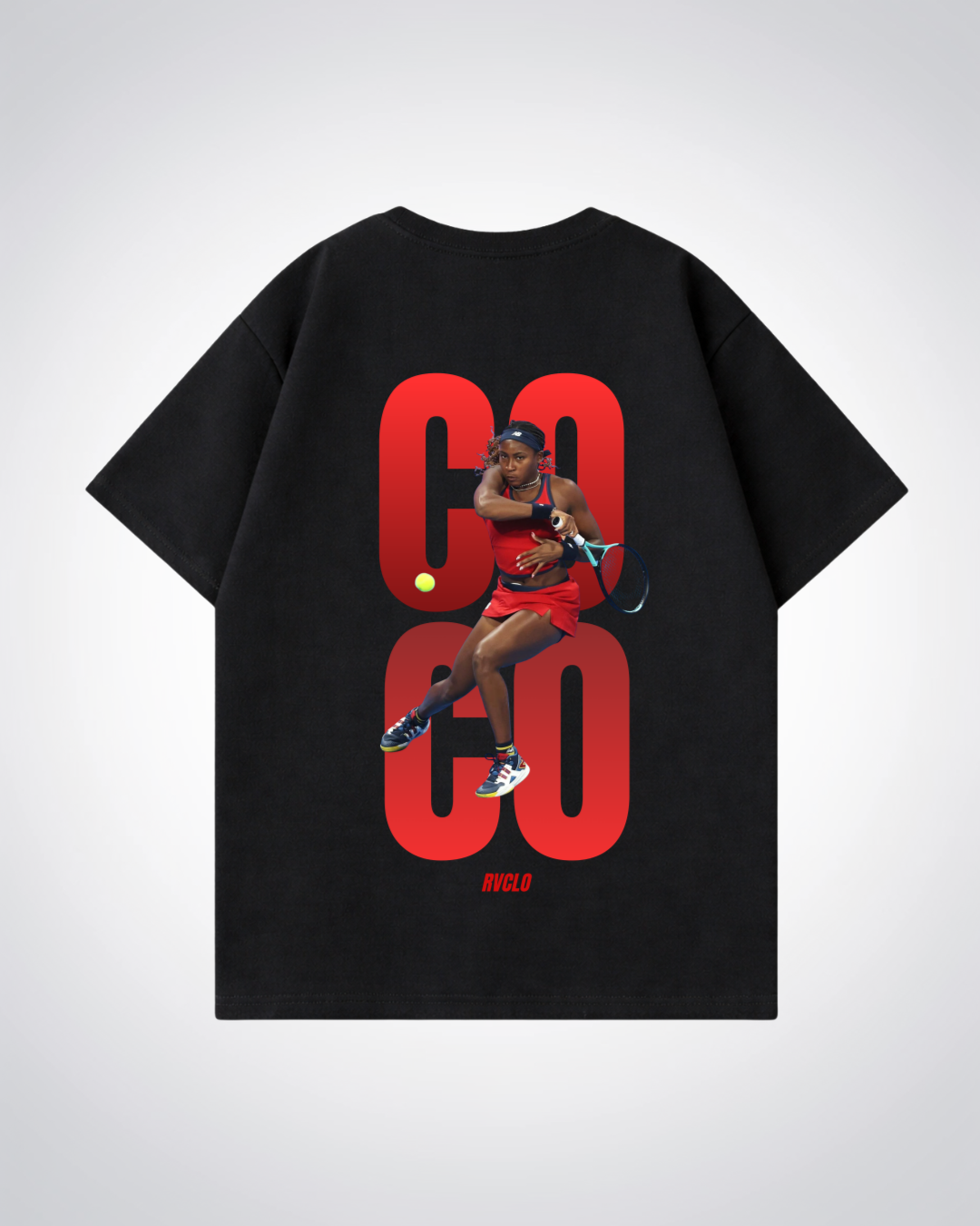 COCO Gauff Oversized Shirt  - Black Back (Designed)