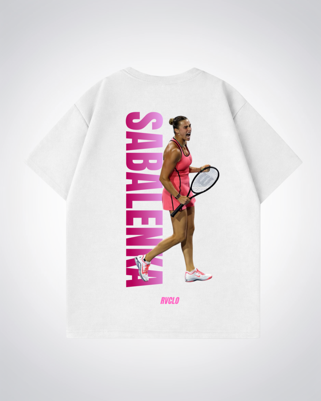 Sabalenka Oversized Shirt  - White Back (Designed)