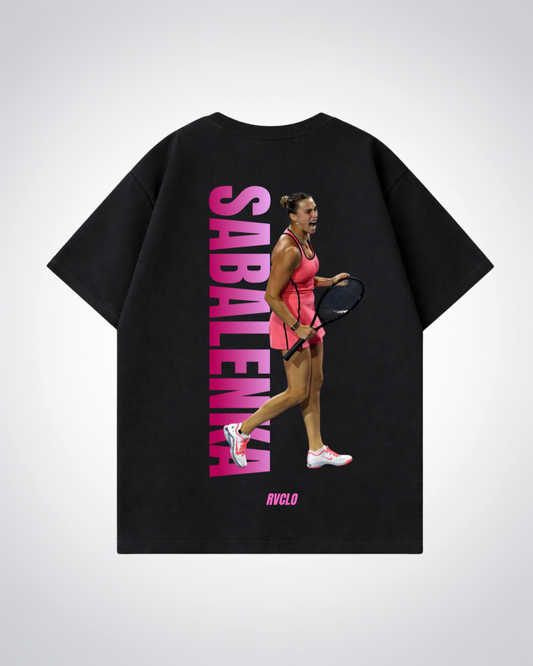Sabalenka Oversized Shirt  - Black Back (Designed)