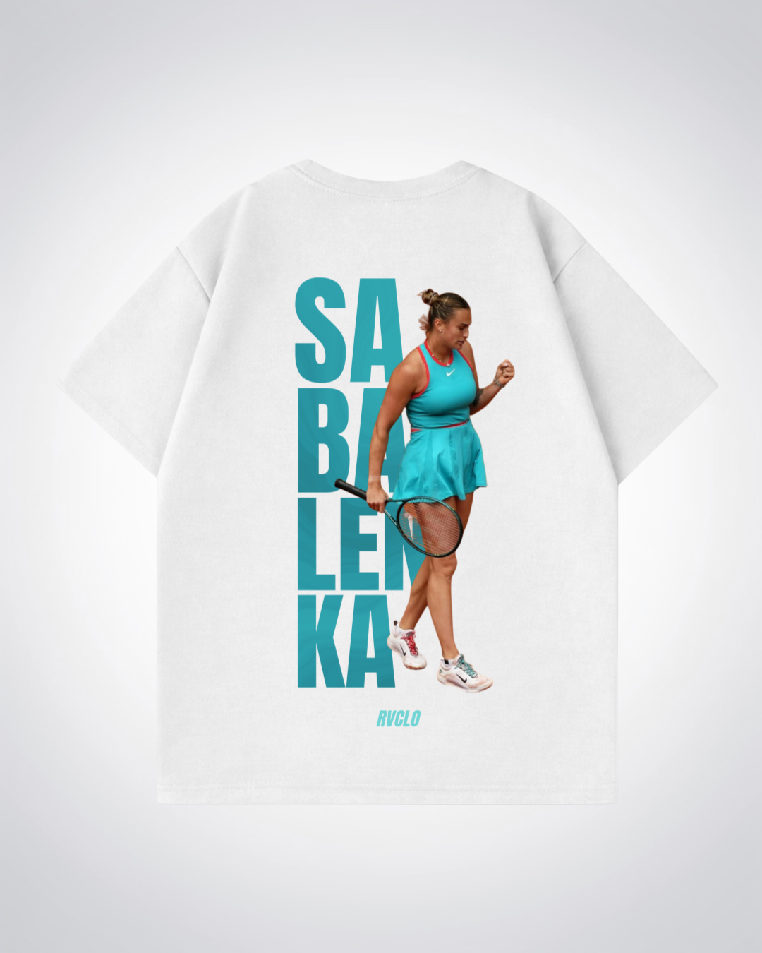 Sabalenka Oversized Shirt  - White Back (Designed)