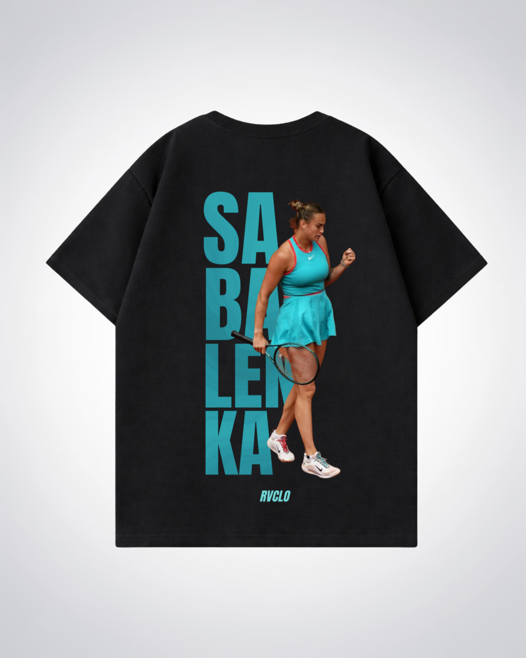 Sabalenka Oversized Shirt  - Black Back (Designed)