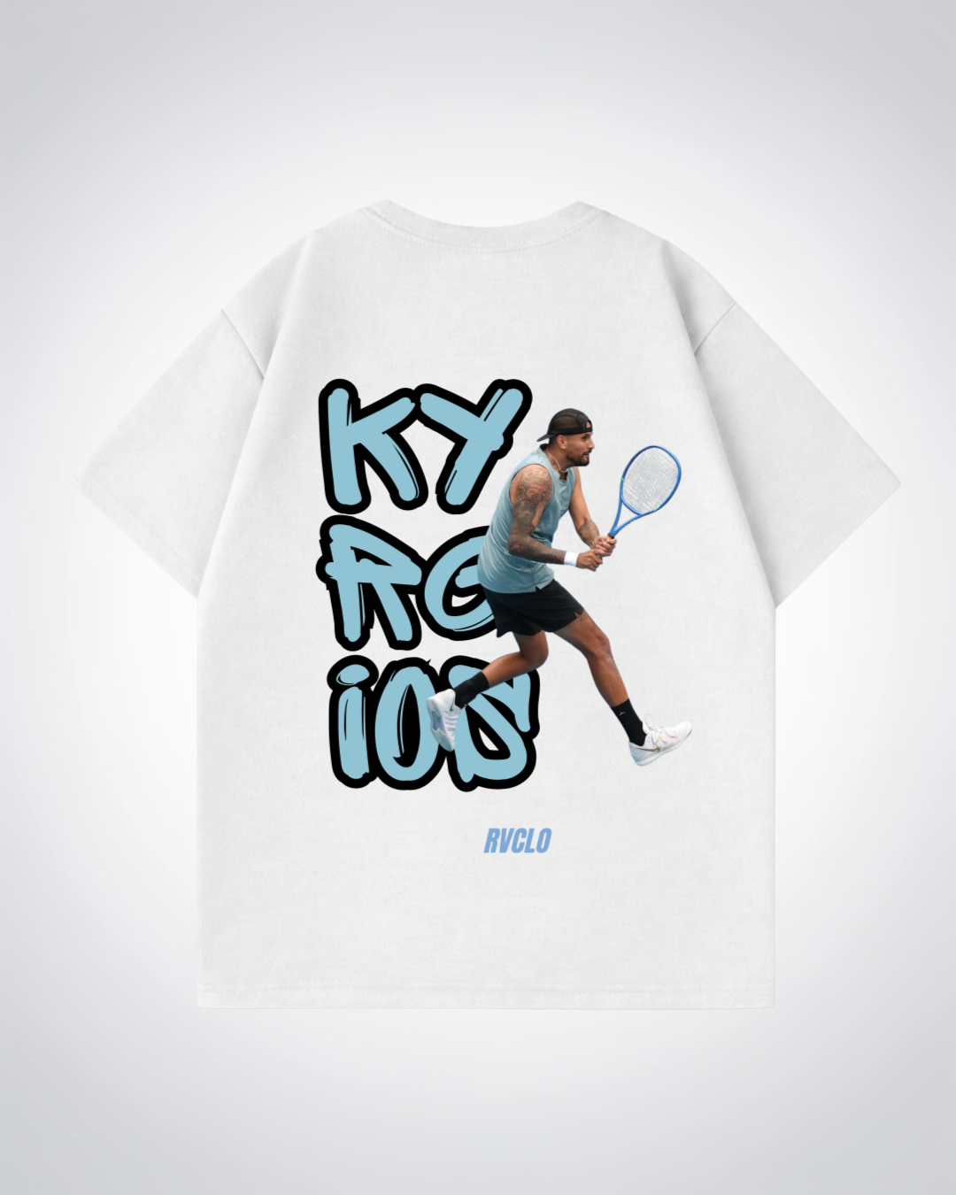 Kyrgios Oversized Shirt  - White Back (Designed)