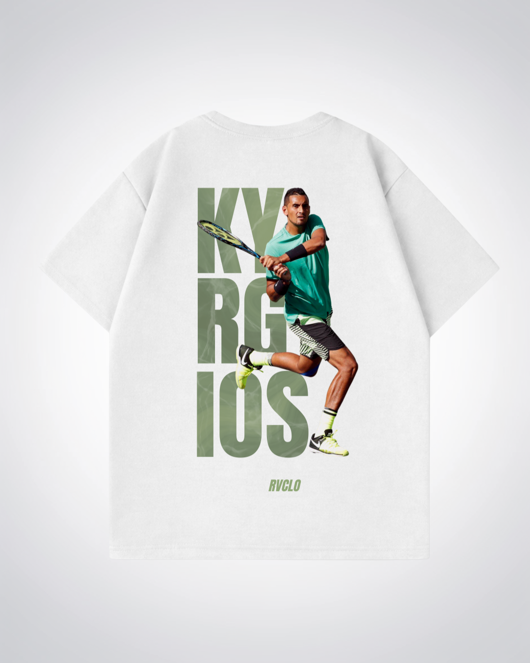 Kyrgios Oversized Shirt  - White Back (Designed)