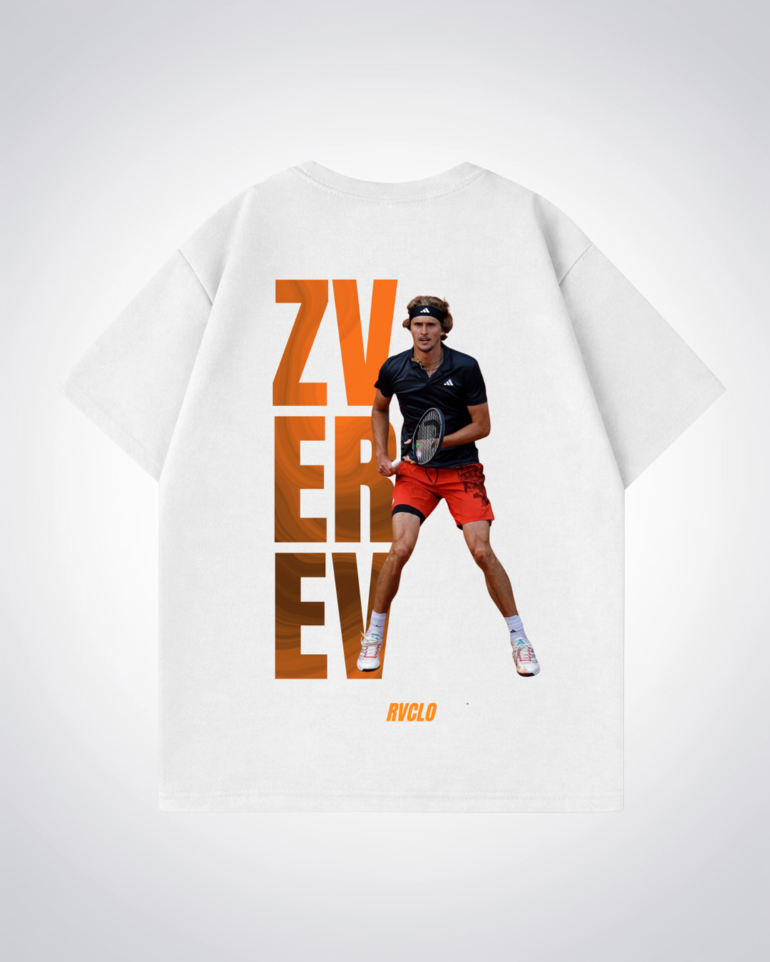Zverev Oversized Shirt  - White Back (Designed)