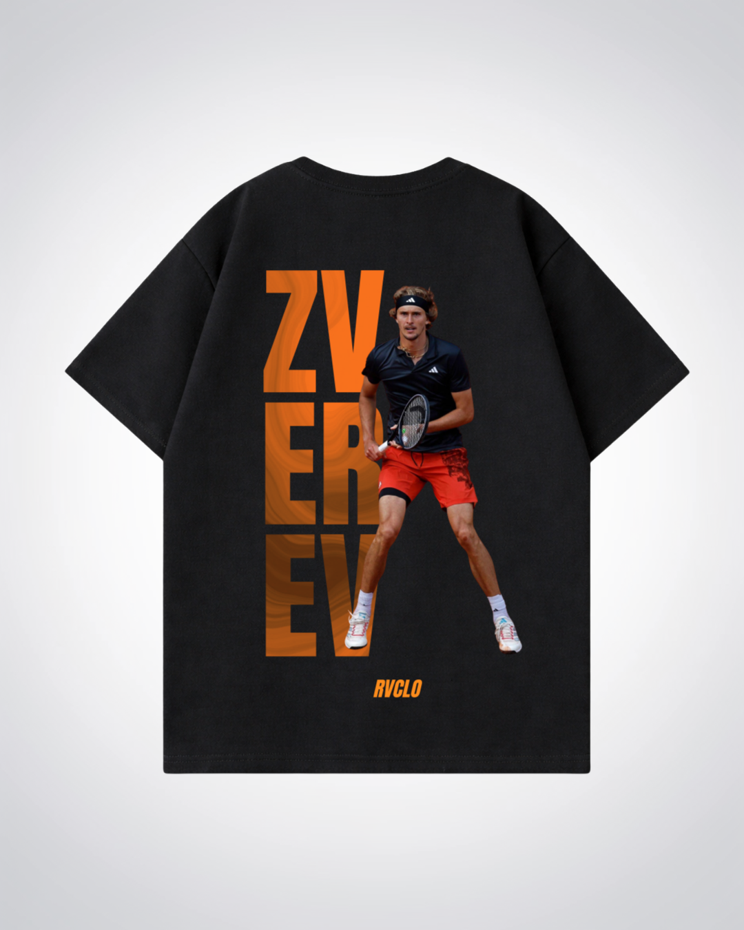 Zverev Oversized Shirt  - Black Back (Designed)