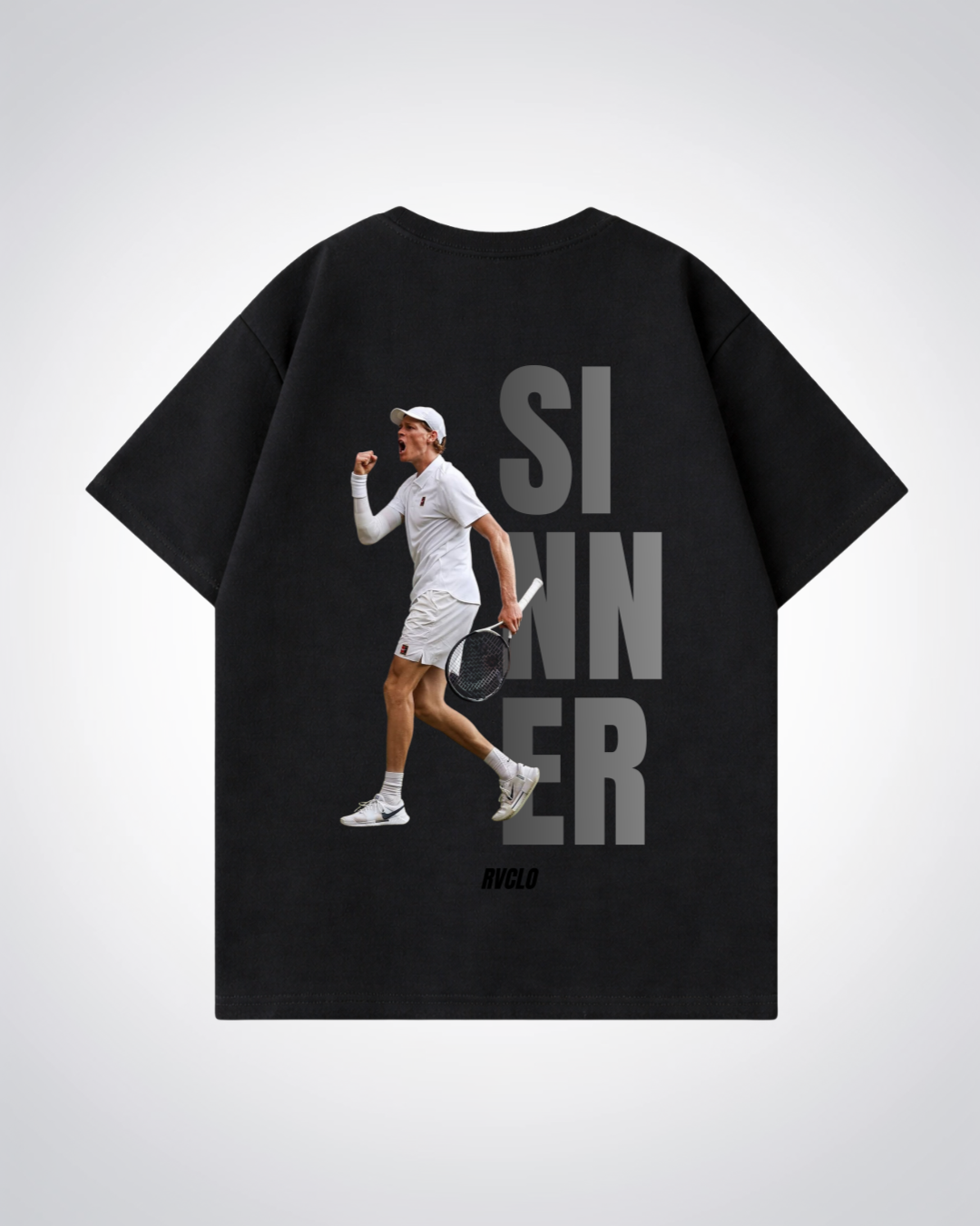 Sinner Oversized Shirt  - Black Back (Designed)