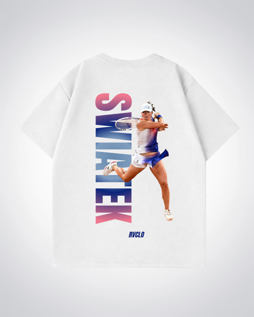 Swiatek Oversized Shirt  - White Back (Designed)