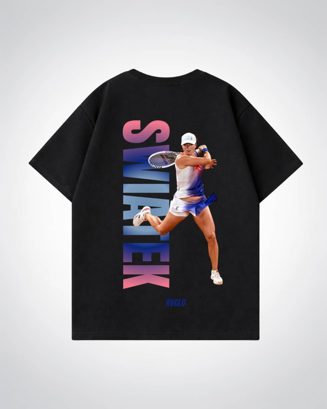 Swiatek Oversized Shirt  - Black Back (Designed)