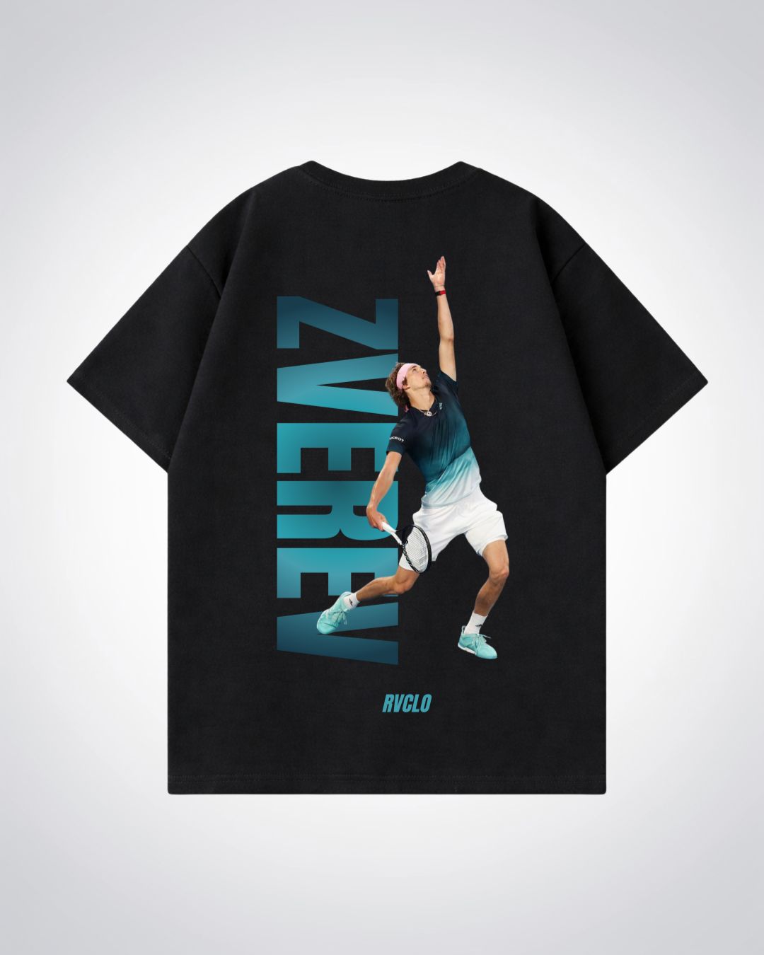 Zverev Oversized Shirt  - Black Back (Designed)