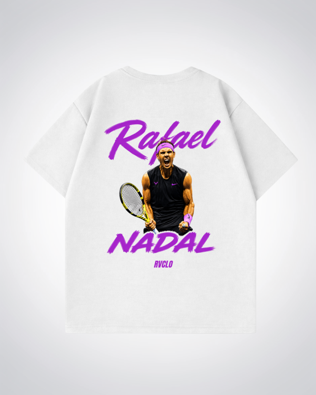 Rafael Nadal Oversized Shirt  - White Back (Designed)