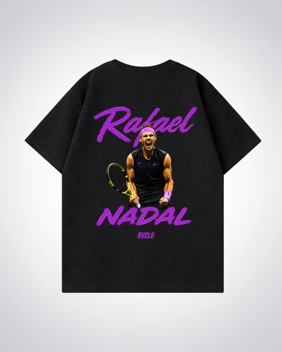 Rafael Nadal Oversized Shirt  - Black Back (Designed)