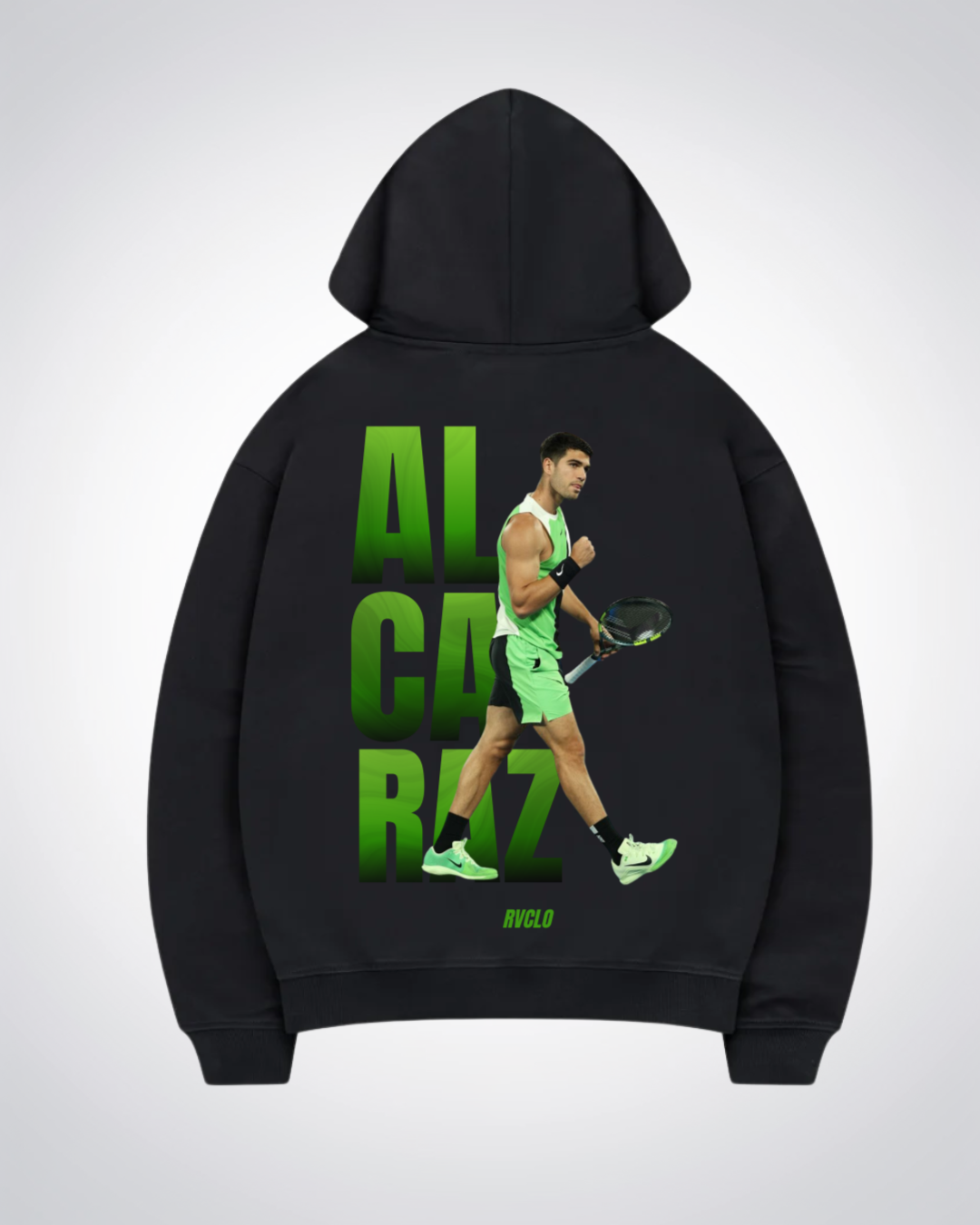 Alcaraz Oversized Hoodie - Black Back (Designed)