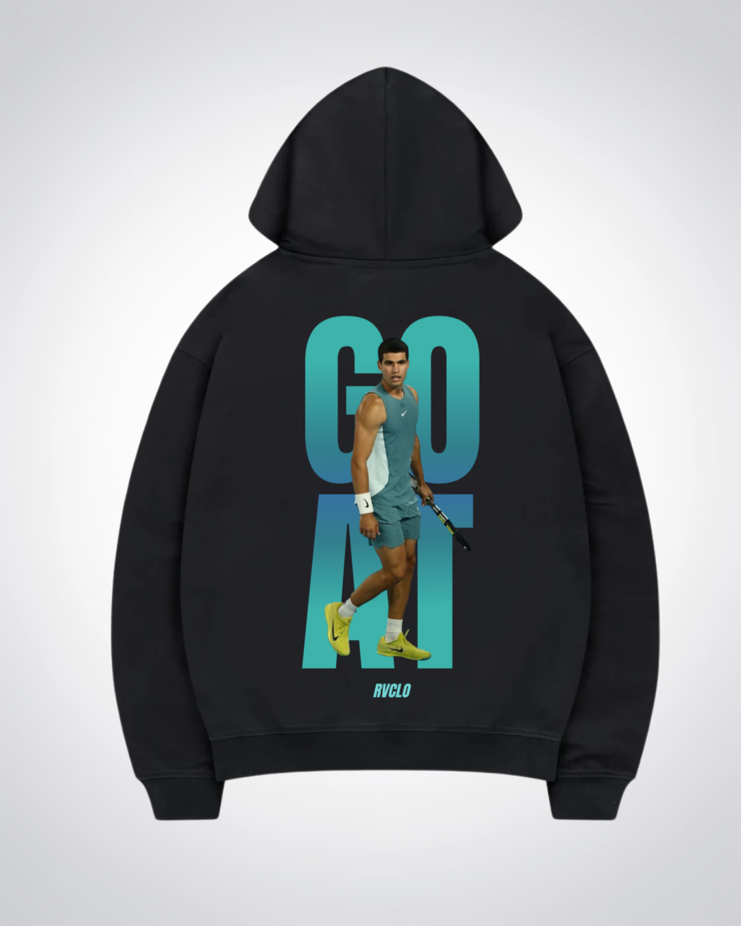 GOAT Alcaraz Oversized Hoodie - Black Back (Designed)