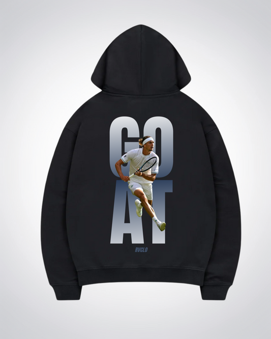 GOAT Zverev Oversized Hoodie - Black Back (Designed)