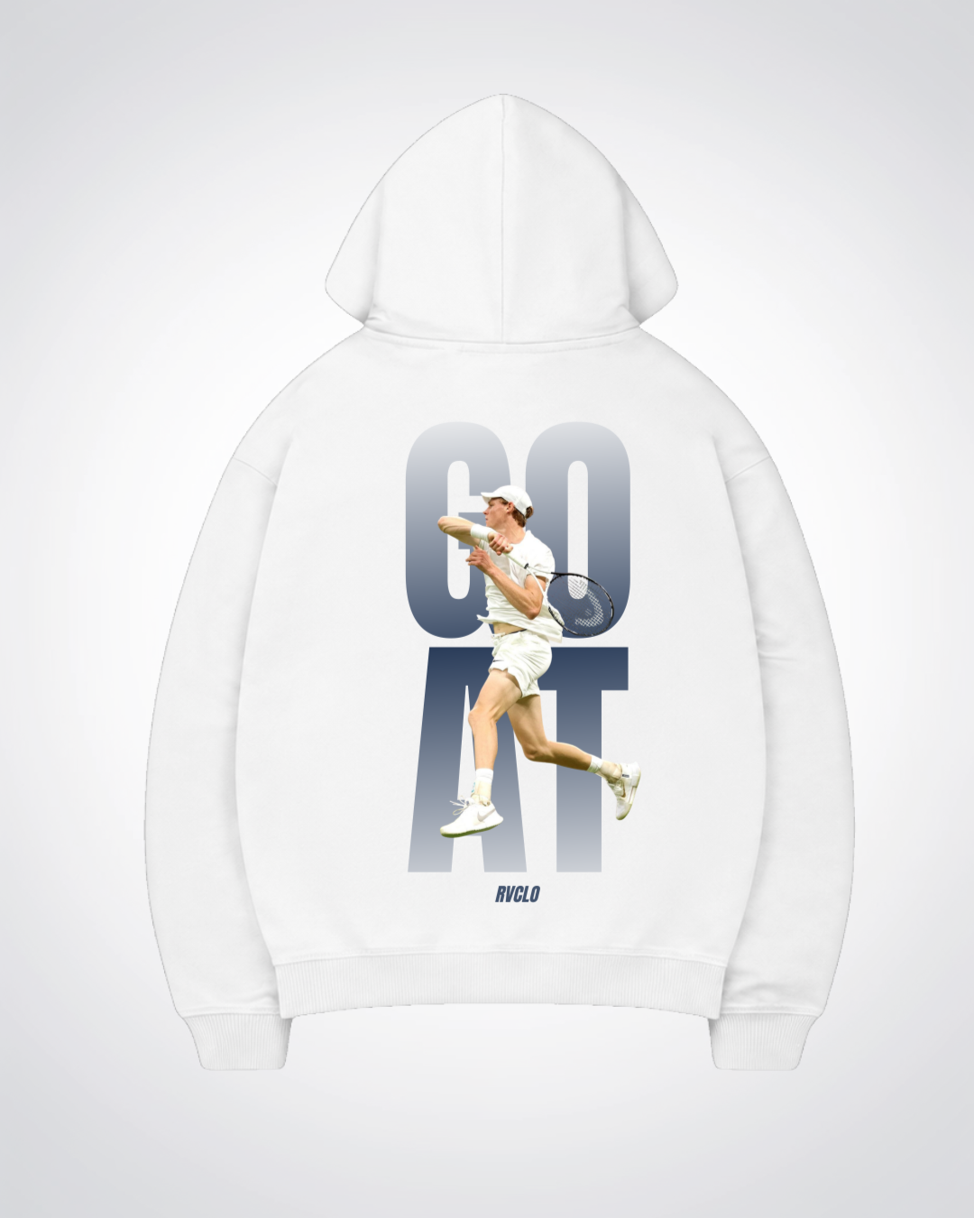 GOAT Sinner Oversized Hoodie - White Back (Designed)