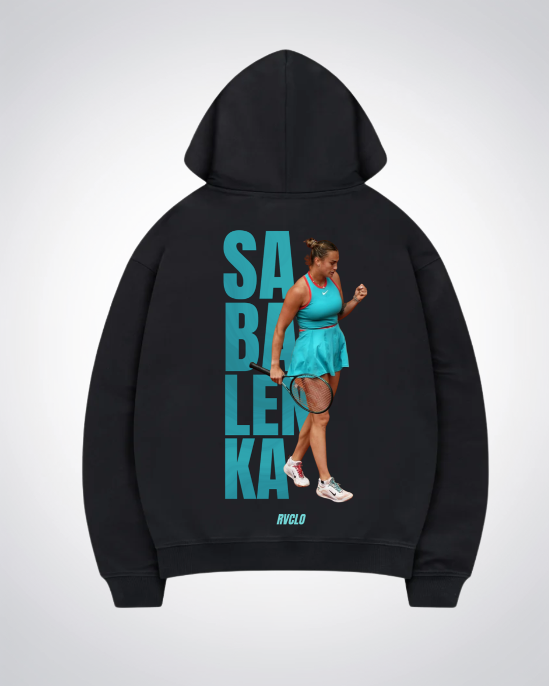 Sabalenka Oversized Hoodie - Black Back (Designed)