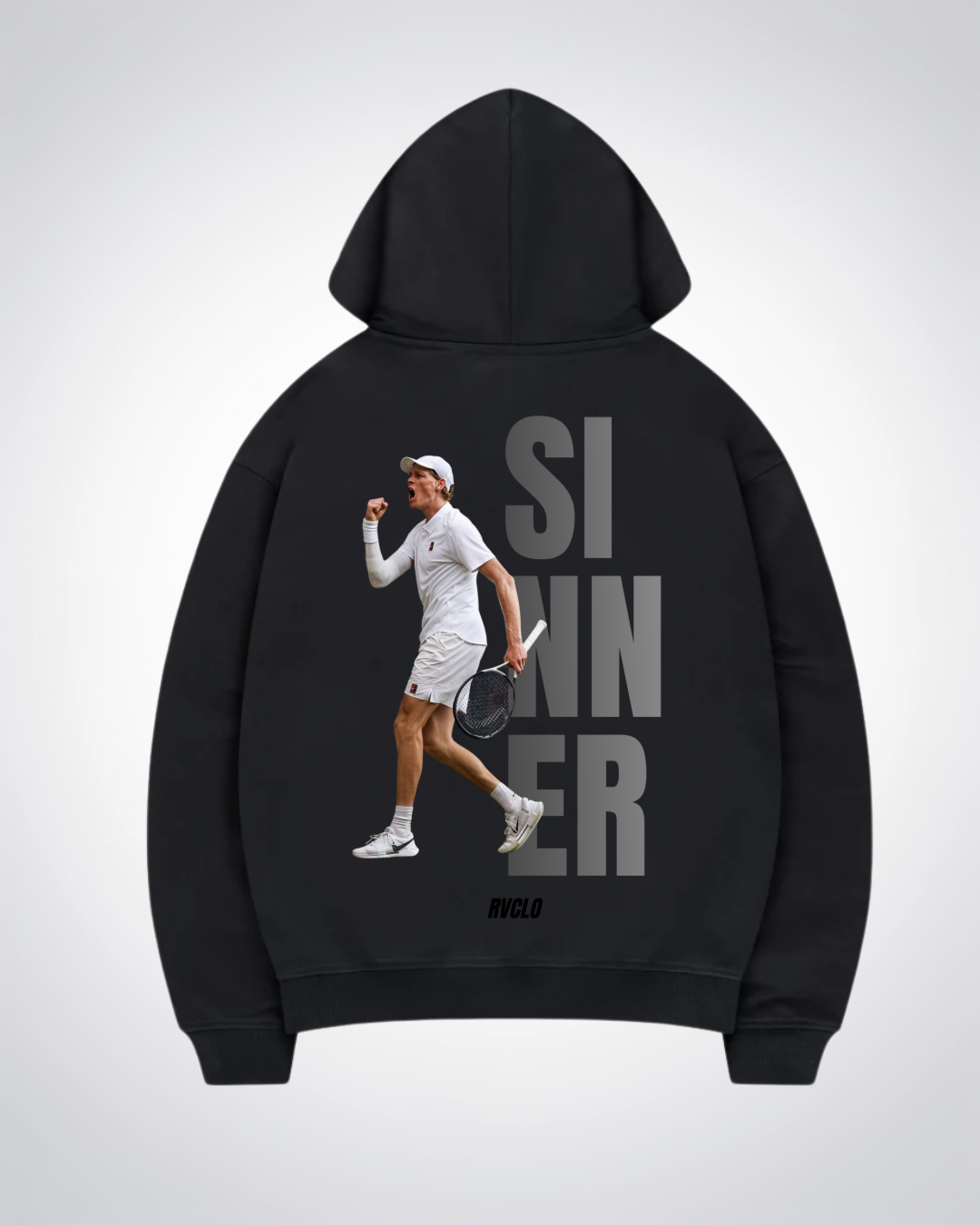 Sinner Oversized Hoodie - Black Back (Designed)