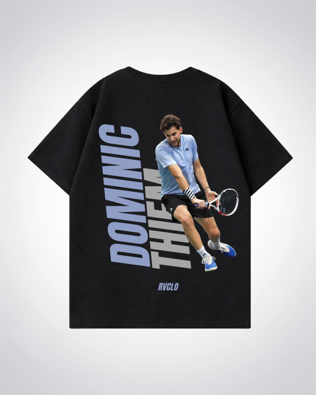 Dominic Thiem Oversized Shirt - Black Back (Designed)