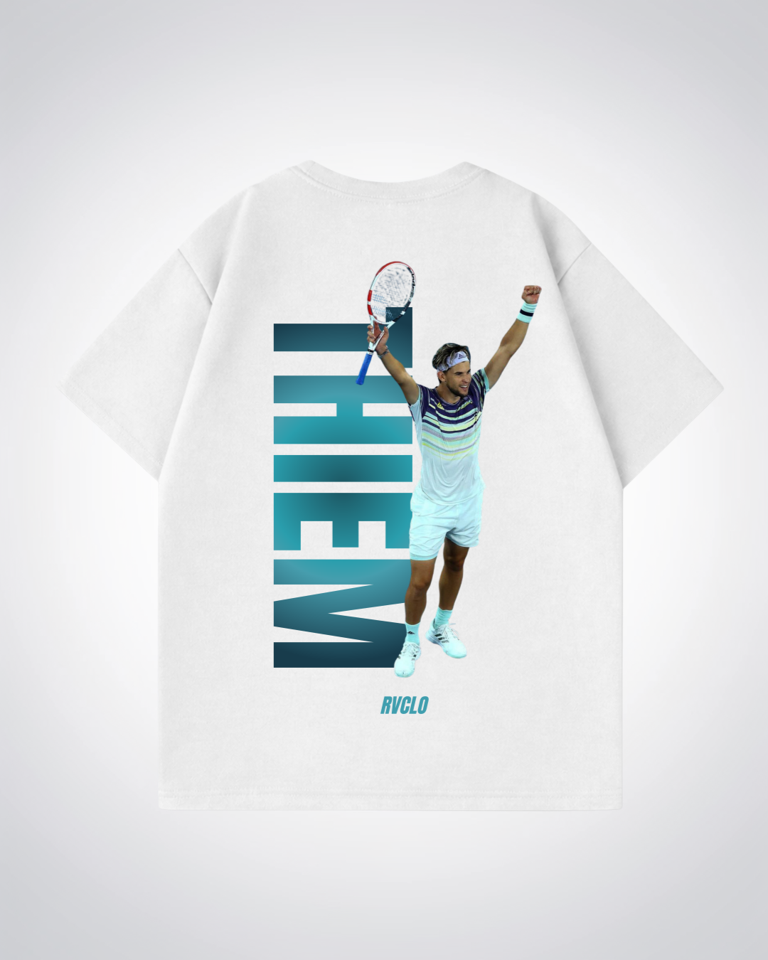 Thiem Oversized Shirt - White Back (Designed)