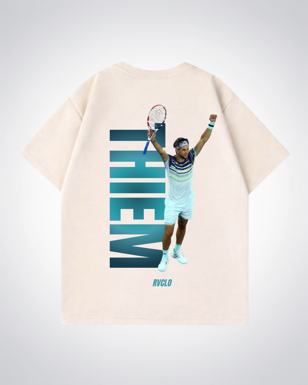 Thiem Oversized Shirt - Beige Back (Designed)