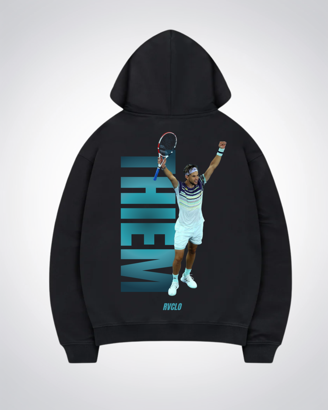 Thiem Oversized Hoodie - Black Back (Designed)