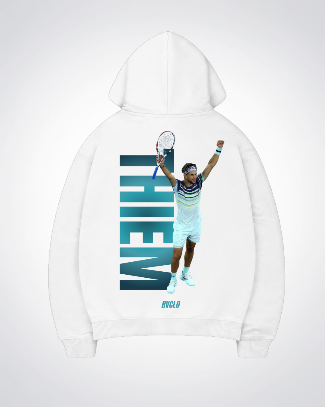 Thiem Oversized Hoodie - White Back (Designed)