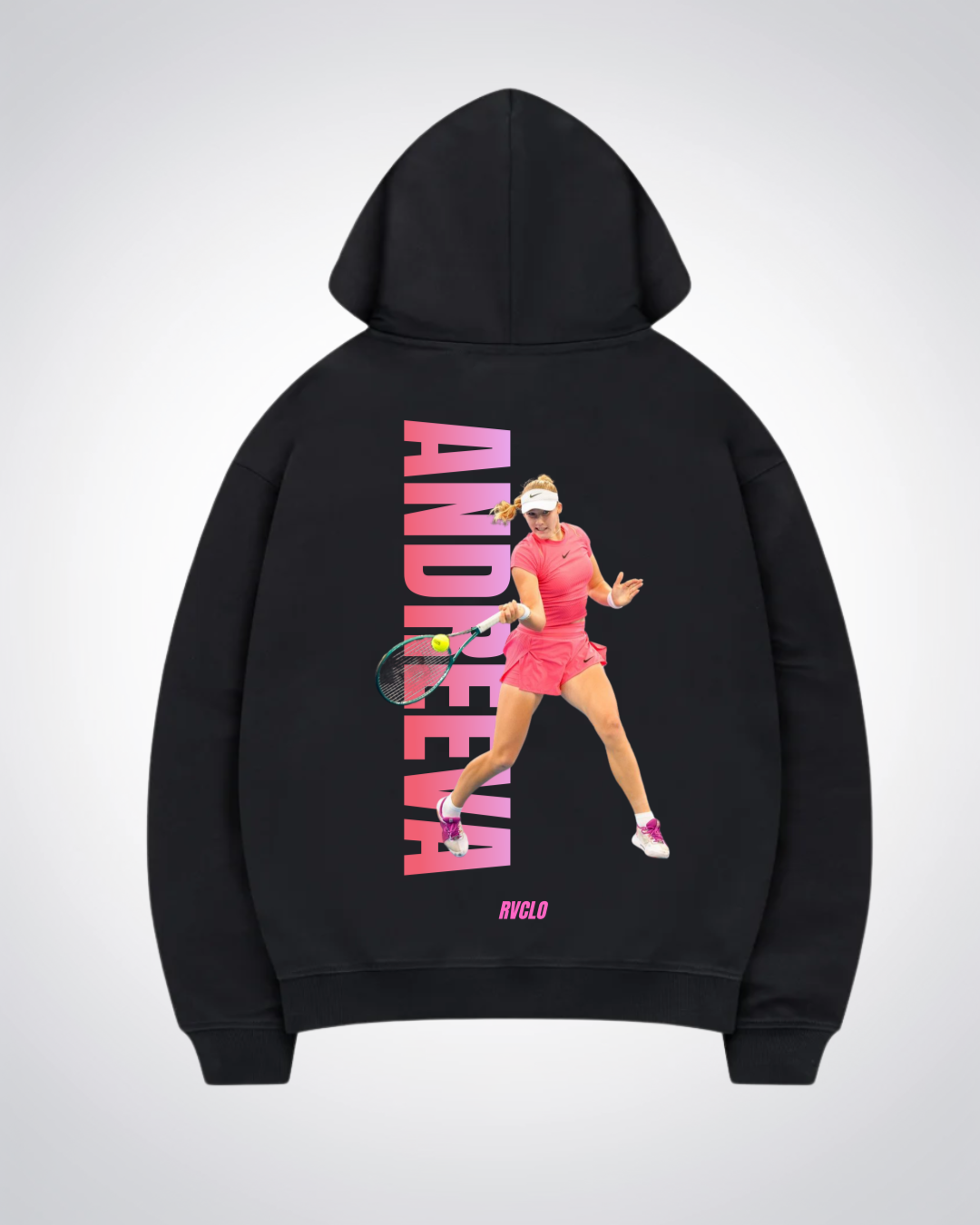 Andreeva Oversized Hoodie - Black Back (Designed)